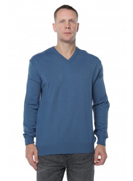 Pulover barbatesc ,Cashmere, Giovane Ricco, in anchior, cu lana merinos si casmir, Gri Petrol